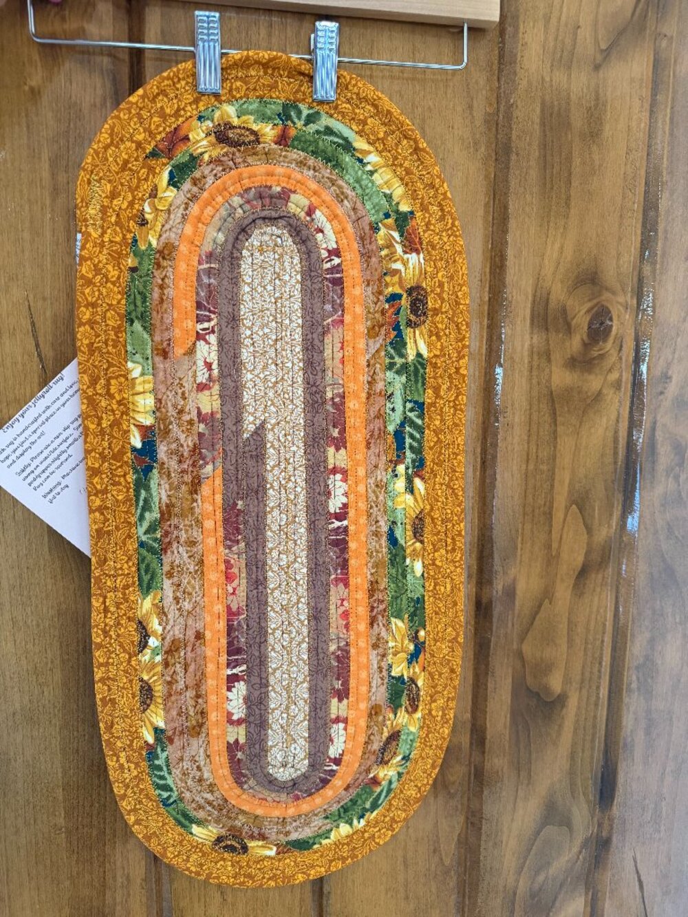 Handmade Fall Table runner   11 x 26
